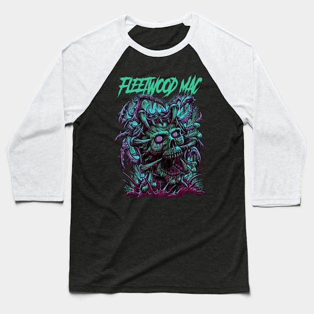 FLEETWOOD BAND Baseball T-Shirt by Pastel Dream Nostalgia